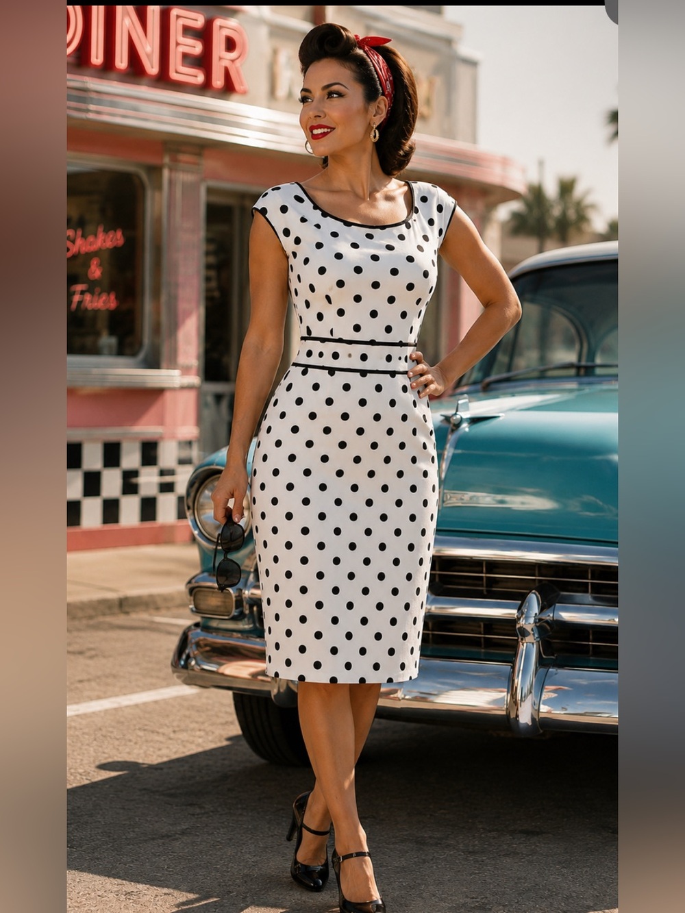 Eva Mendez sweater dress size M bodycon preppy business career rockabilly